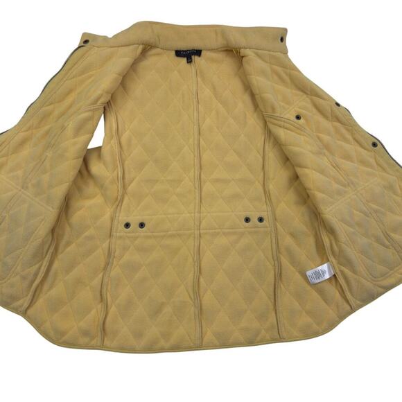 Talbots Classic Quilted Fleece Lined Button Front Vest Women's Size Large - Picture 4 of 6